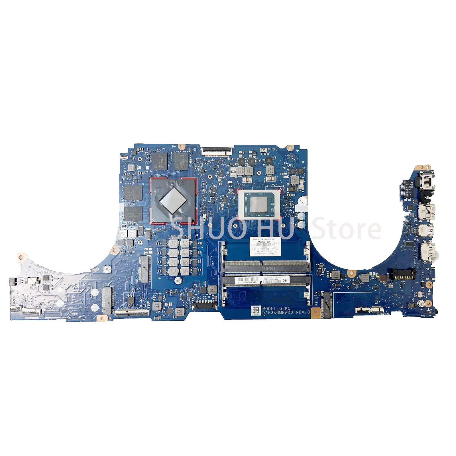 Imagem -02 - Kefu-motherboard Laptop para hp Omen M57192601 M57193-601 Mainboard Dag3kqmbad0 com R55600h Gpu Rx6600m 16 c