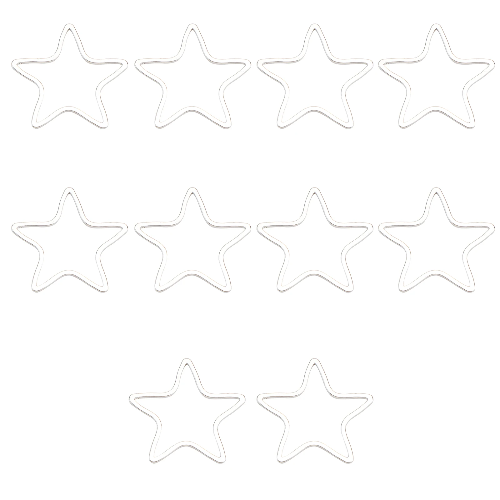 

10 Pcs Five-pointed Star Earring Material Women Earrings DIY Jewelry Accessory Charm Copper Pendant Miss
