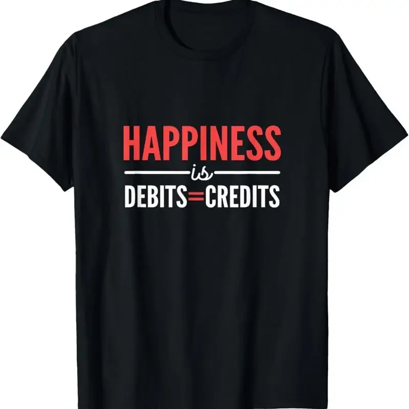 Happiness Is Debits Credits Accounting T Shirt