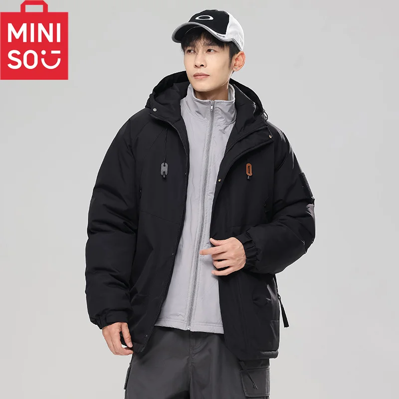 MINISO winter graphene thermal insulation jacket, outdoor thick windproof and waterproof cotton jacket, sports jacket, mountaine