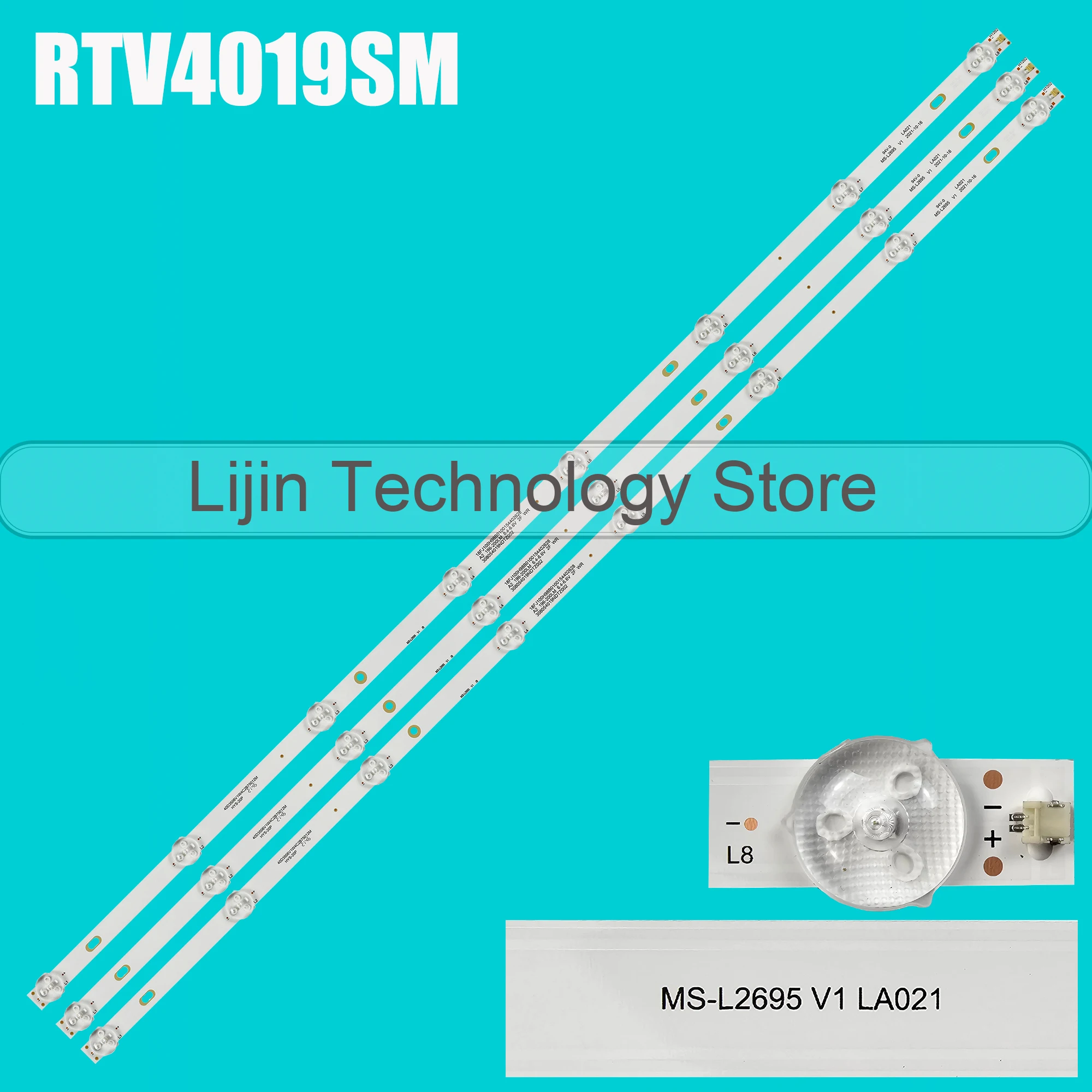 

1/5/10 Kits LED Strip for SMX4019SM LEDV-40E19N 40LEM-1027/FTS2C MS-L2695 V1 RTV4019SM 40F01T2S2 LC-40Q3000U 40DFS69 LC-40Q5020U