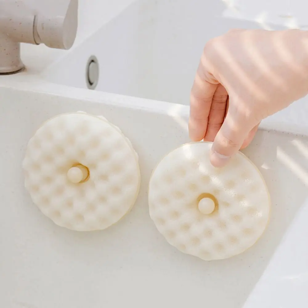 Double-sided Suction Cup Sponge Wipe Detachable Household Dishwashing Sponge Soft Kitchen Cleaning Brush for Cleaning