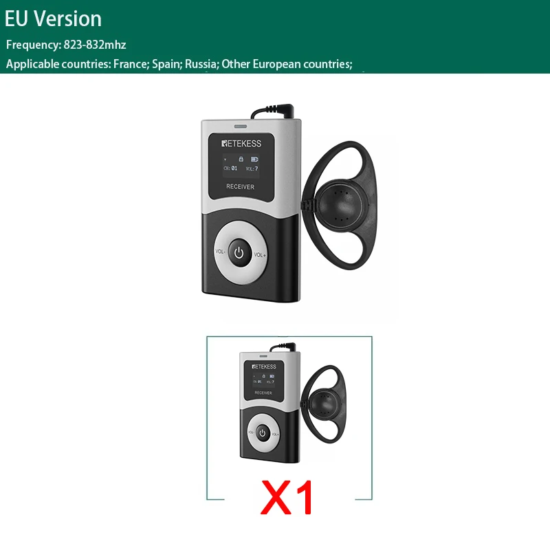 Retekess T130U Accessoires Draadloos Radiogids Systeem Draadloze Audio Zender, Ontvanger, Microfoon Voor Toerisme, Conferenties