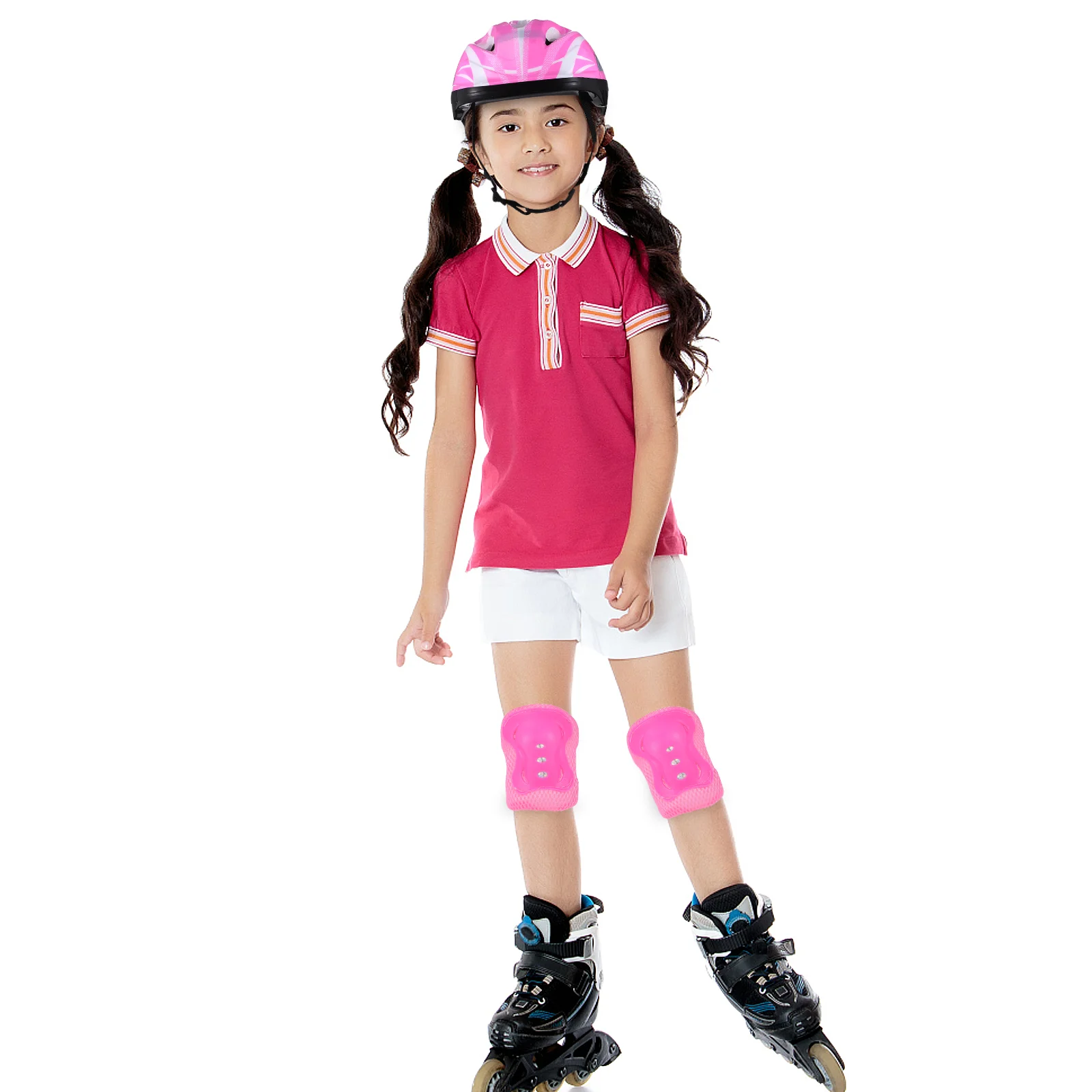 Protective Suit Gear Kit for Kids Knee Pads Skating Bike Suite Shell Pvc Wrist Guards Baby Scooter