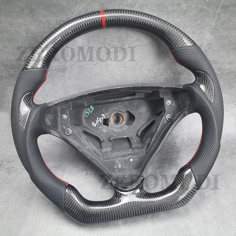 Carbon Fiber Racing Steering Wheel For Mercedes Benz C-Class W203 2004-2007 R171 SLK