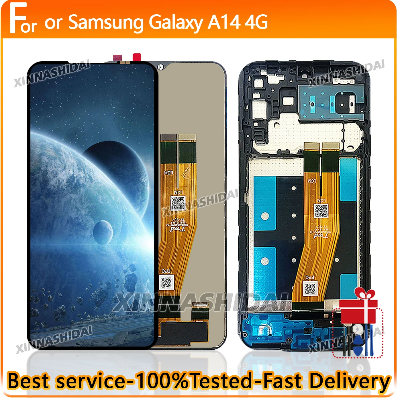 

100% Tested Quality TFT LCD For Samsung A14 4G LCD Display Screen replacement Digitizer Assembly with Frame