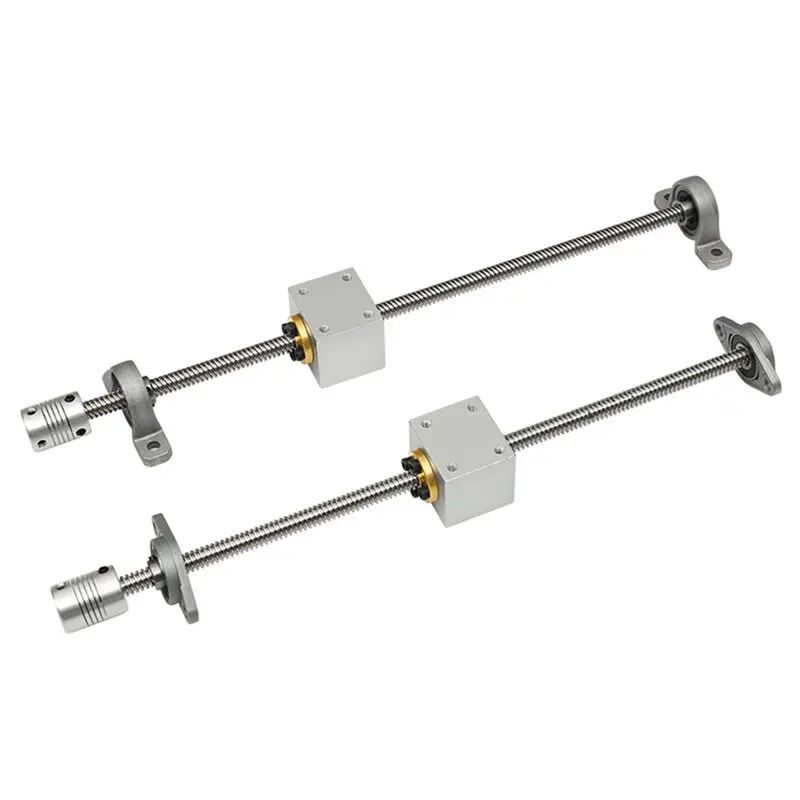 Hot Trend-T8 Lead Screw Kit For CNC 3D Printer Parts- 8Mm Diameter Trapezoidal T-Type Threaded Screw 8Mm Lead Pitch