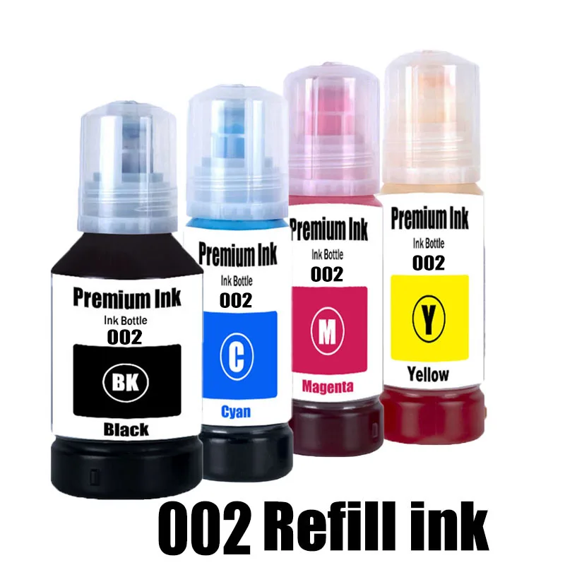 

002 Refill Ink for Epson 002 Ecotank L4263 L4266 L4267 L4268 L4269 L6166 L6168 L6176 L6178 Printer