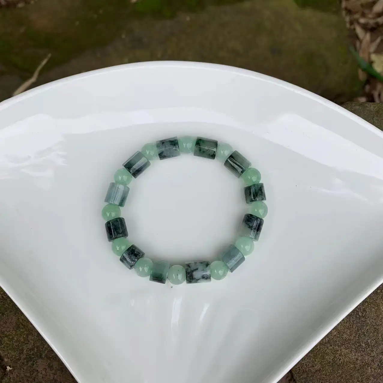 Natural Burma Jade Bracelet for women Myanmar Jadeite Green Real ACCESSORI GIFT BEAD DROPSHIP JEWELRI FASHION