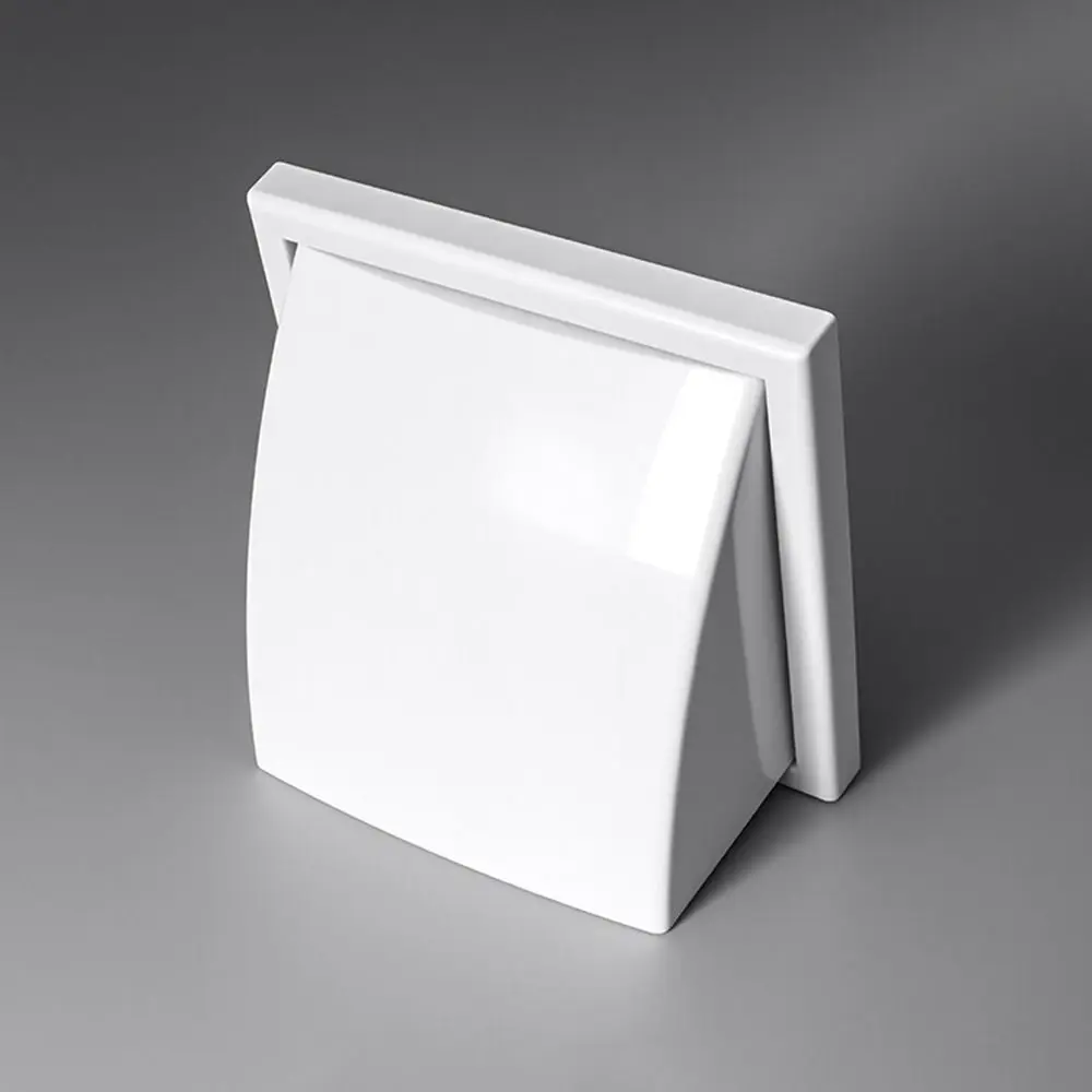 

Прочная вентиляционная решетка из АБС-пластика для наружных стен, с защитой от дождя, с клапаном, вытяжной вентиляционный колпак, крышка для вытяжки, для воздуховодов