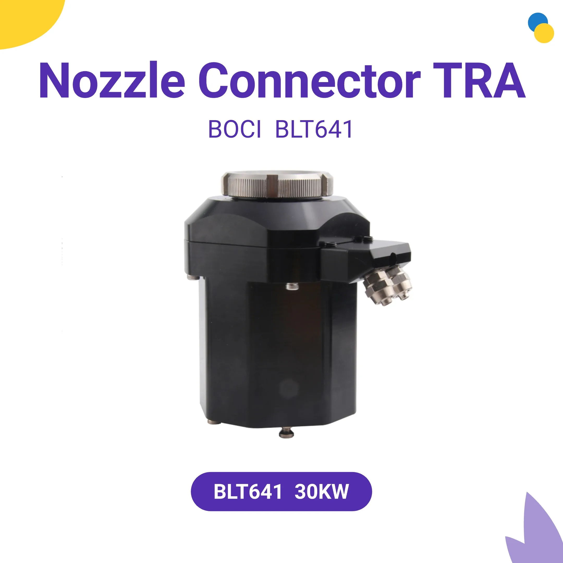 Header BOCI Laser Nozzle Connector Sensor TRA BLT641 30KW Nozzle Holder Parts For BOCI Laser Cutting Head Ceramic