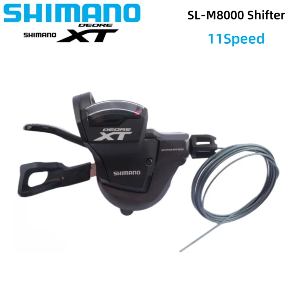 SHIMANO DEORE XT M8000 Series Shifter SL-M8000-R 11 Speed With Clamp RAPIDFIRE PLUS Finger Dial For MTB Gear Display Bike Parts