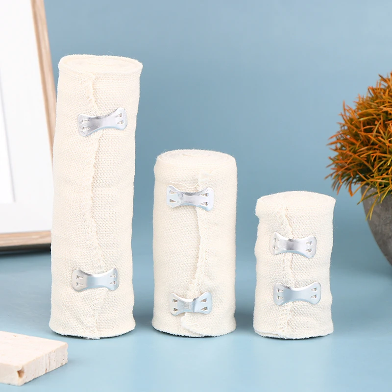 1 لفة عالية ضمادة مرنة تضميد الجروح الرياضة في الهواء الطلق التواء العلاج ضمادة لملحقات الإسعافات الأولية