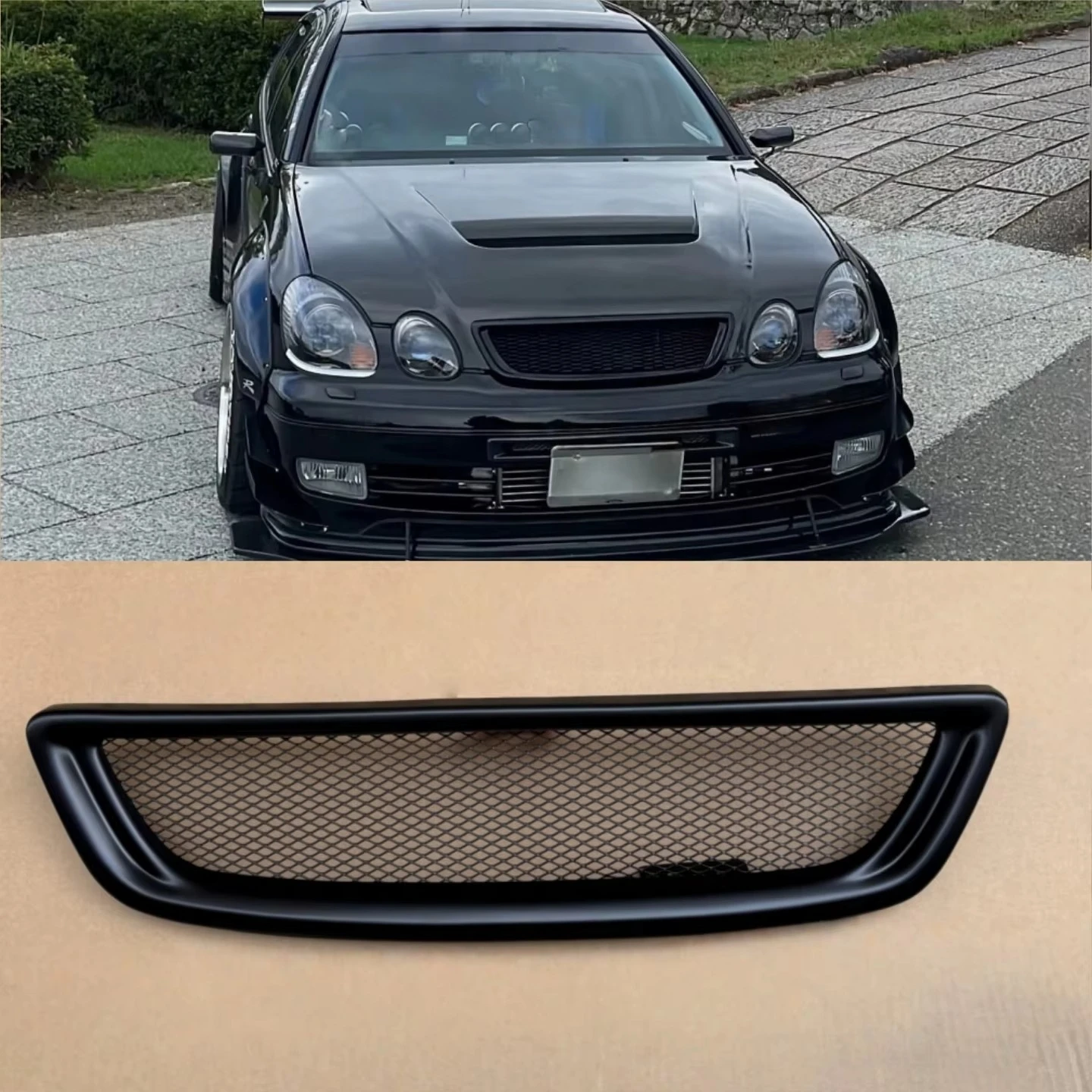 Suitable for  GS300 400  Aristo JZS160 Car Grille New Plastic Car Grill   GS300  Modify the Front Grille