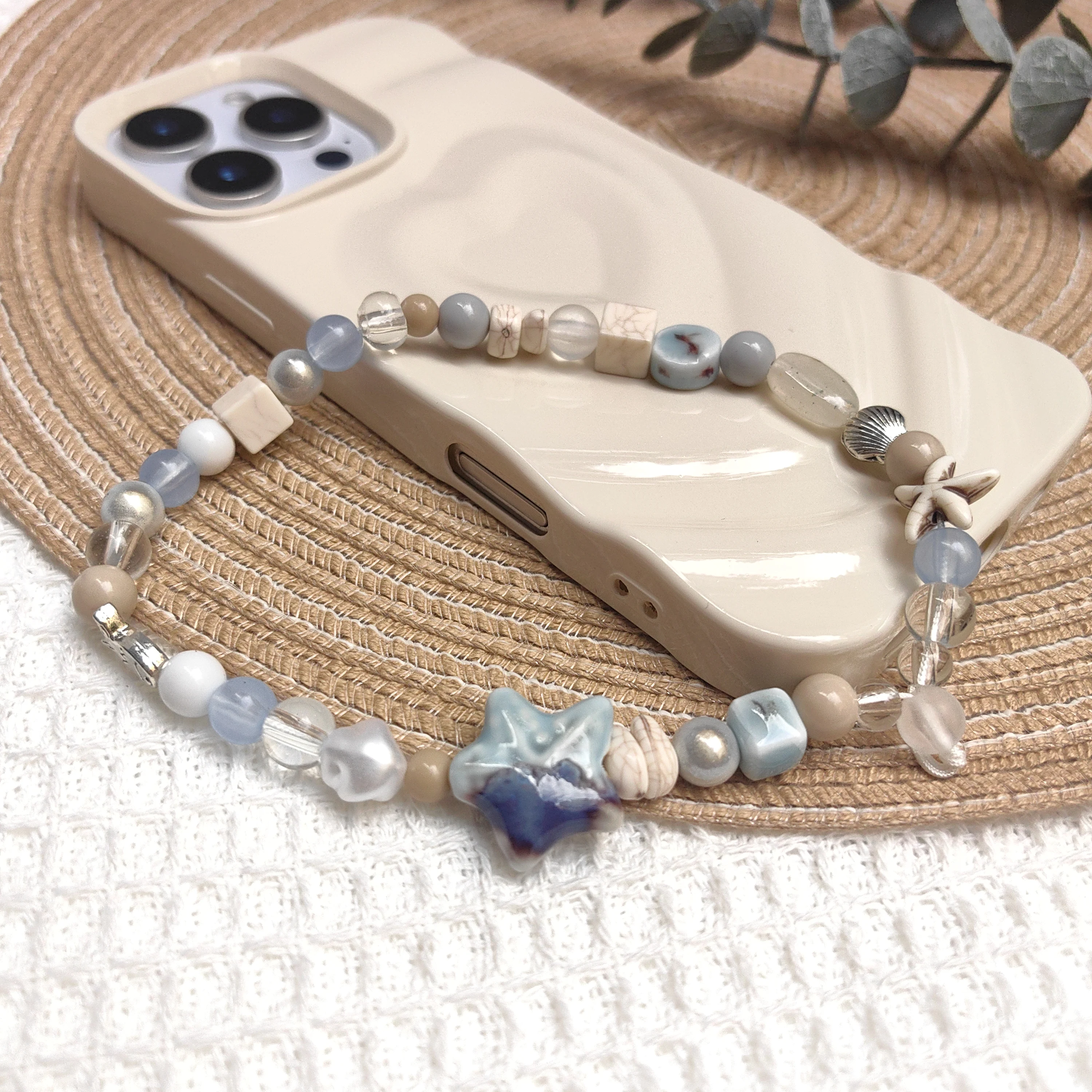 New Fashion And Trendy Colorful Mobile Phone Pendants, Lanyards, Beaded Chains, Key Chains, Girl's And Couple's Gifts