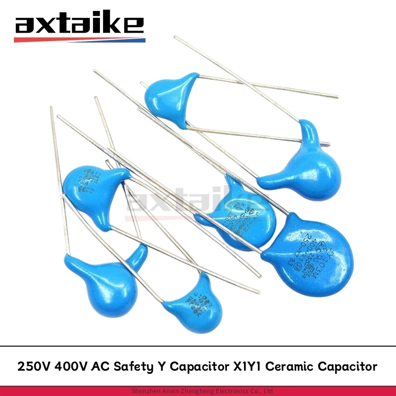 

50PCS 250V 400V AC Safety Y Capacitor X1Y1 Ceramic Capacitor 470pF 680pF 1nF 2.2nF 3.3nF 4.7nF 10nF 103 102 222 100pF 220pF 471K