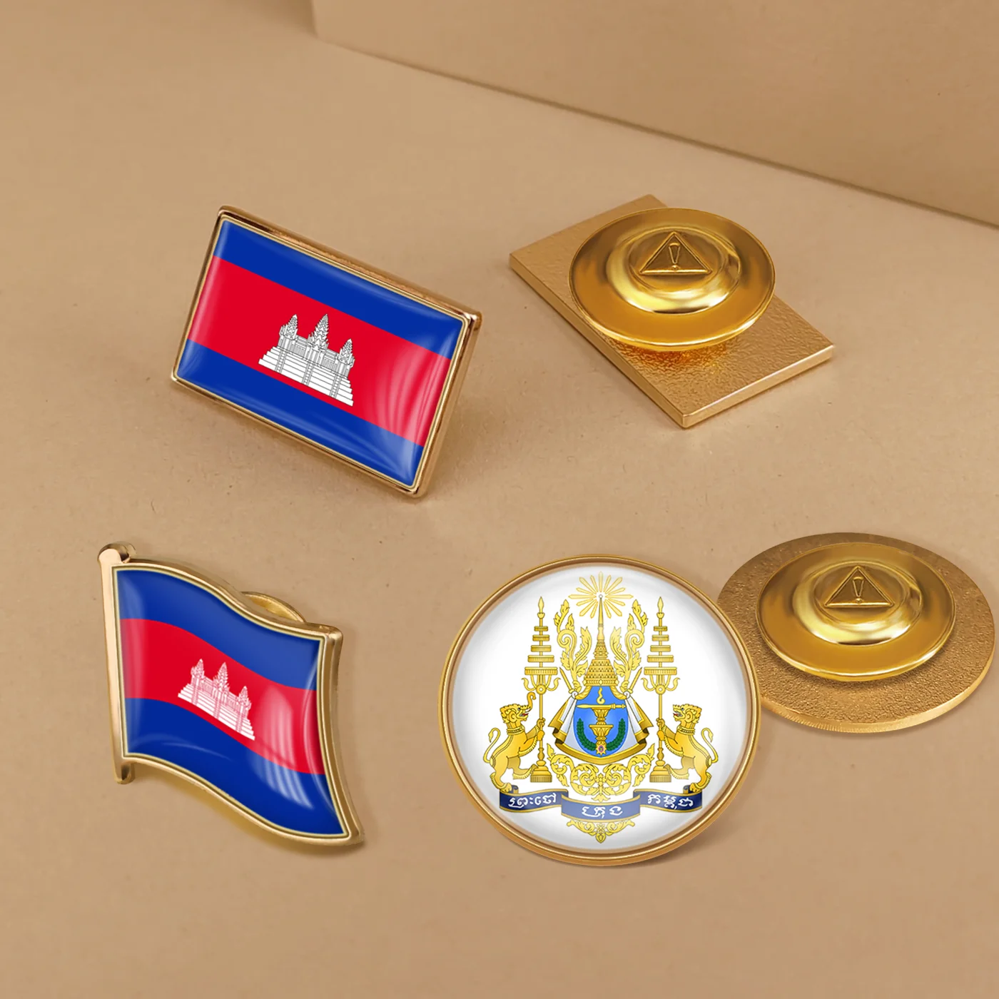 Cambodia national Flag Lapel Pins Country Badges Brooch