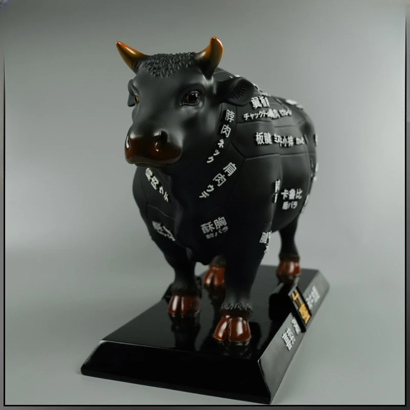 Simulazione e scultura di mucca modello decorazione giappone Kobe Cow Australian Wagyu arredamento e decorazione