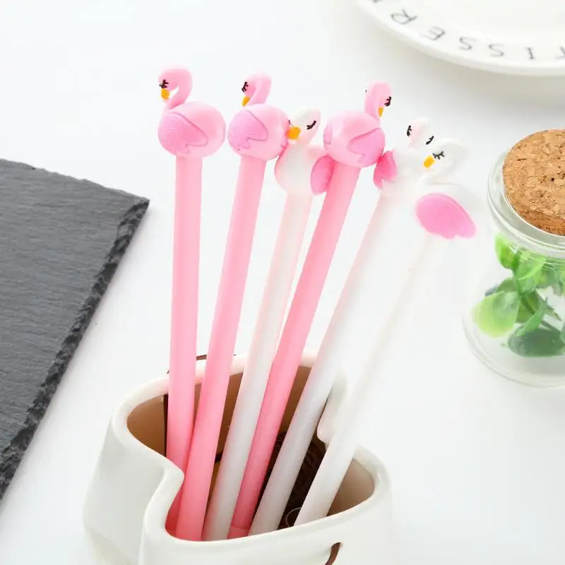 

16 Styles Cute Kawaii Plastic Ink Gel Pen Cartoon Cat Pens for School Writing Office Supplie