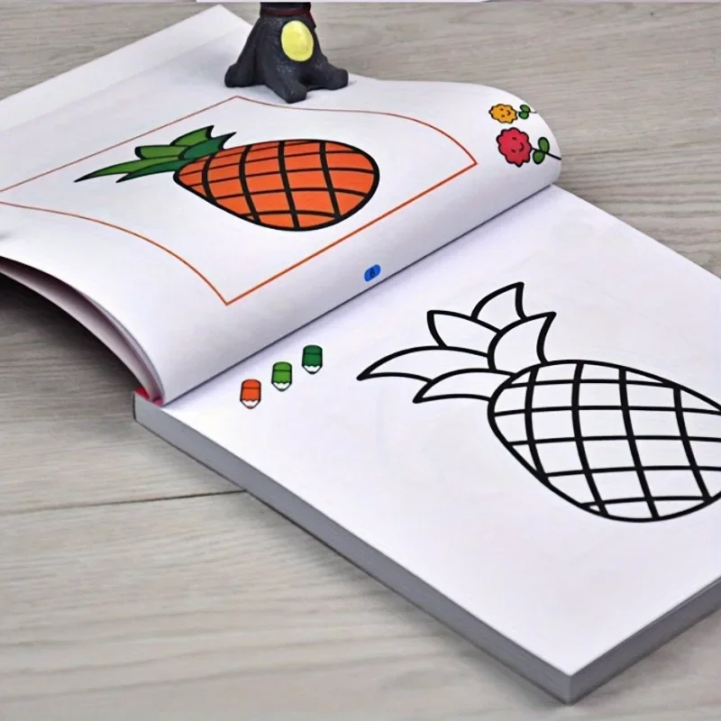 

160-Page Coloring Book Fun Interactive 160-Page Coloring Book Educational Toy Game Book Drawing Workbook