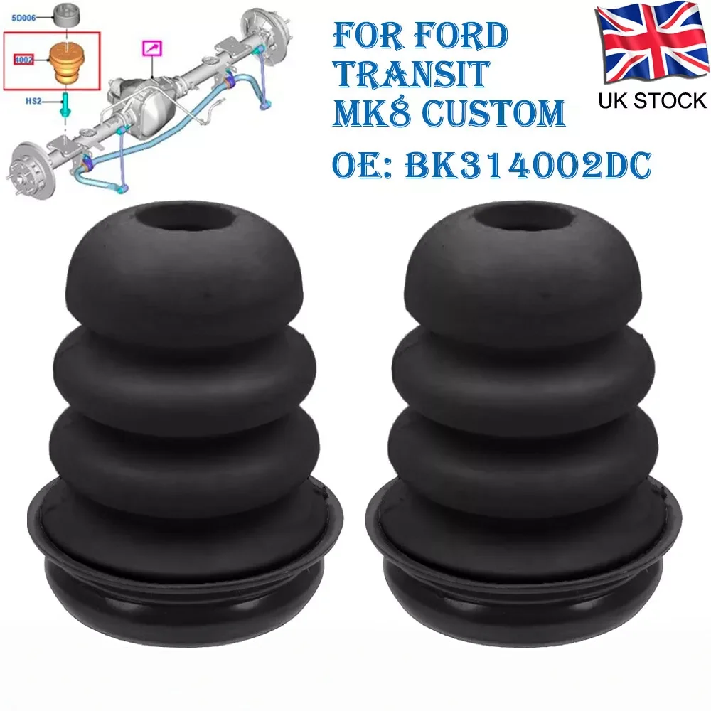 

Rear Axle Buffer Blocks Single Rear Wheel Version Shock-Absorbing Rubber Rear Axle Buffer Blocks For Ford Transit Mk8 Custom