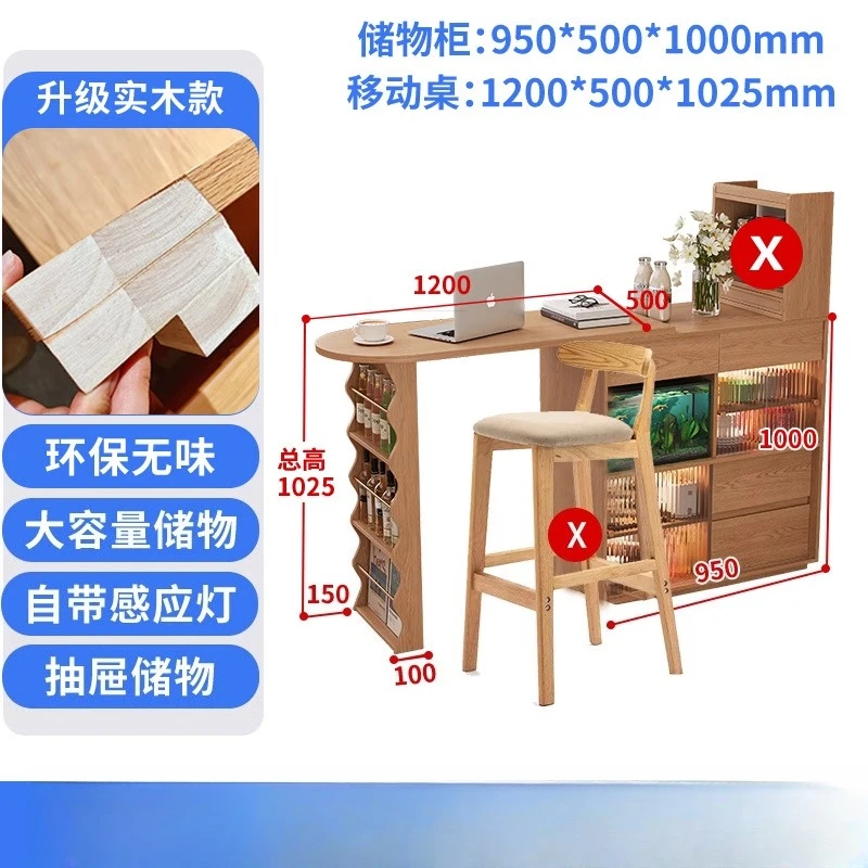 جميع طاولات البار المصنوعة من الخشب الصلب، وخزانة جانبية لتناول الطعام، وطاولة طعام قابلة للسحب، وطاولة جزيرة ضيقة، وغرفة معيشة منزلية