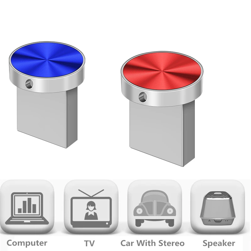 Ultra Small Portable USB 2.0 Memory Stick,Waterproof Metal Flash Drive High Speed Pen Drive 128/64/32/16/8GB for Office Daily Us