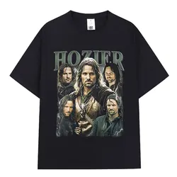 Hozier Funny Meme Aragorn Graphic T Shirt Men Women Hip Hop Harajuku Short Sleeve T-shirt 100% Cotton Casual Oversized Tee Shirt