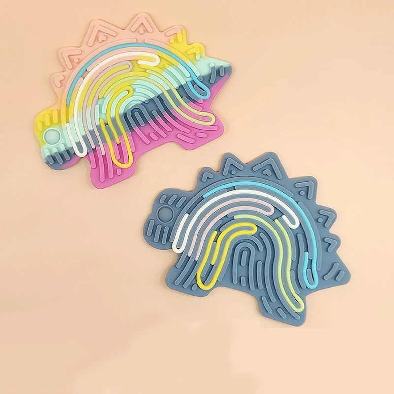 1 قطعة مجلس النشاط الحسي الاسترخاء القلق ADHD التوحد الإجهاد الإغاثة سيليكون قضيب ديناصور نمط الضغط الاطفال اللعب الهدايا #3