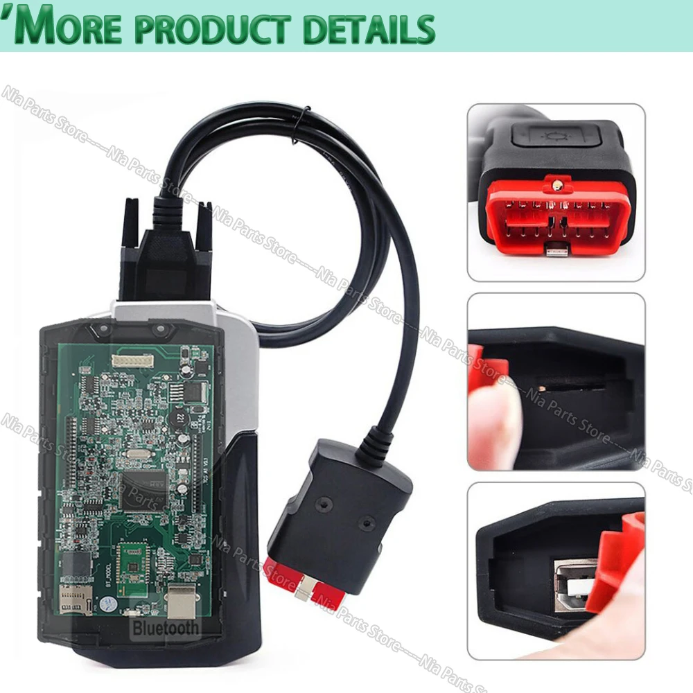 DS150 de-lph-is 2021 auto-coms with keygen Bluetooth inspection tools ds-150e obd2 scanner diagnostics for car truck wow wurth