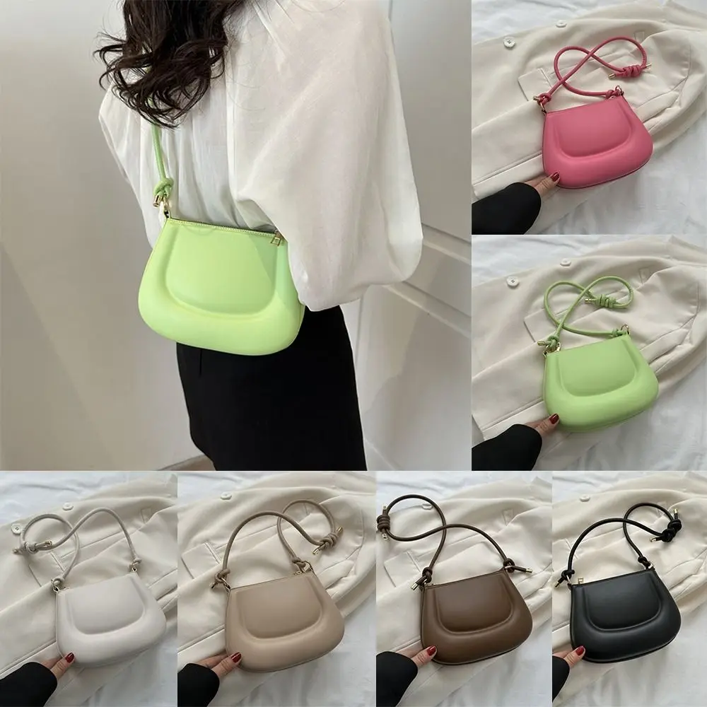 

Simple Design Simple PU Underarm Bag Cute Crossbody Bag Shoulder Bag Solid Color Handbag Minority Design Candy Color Women