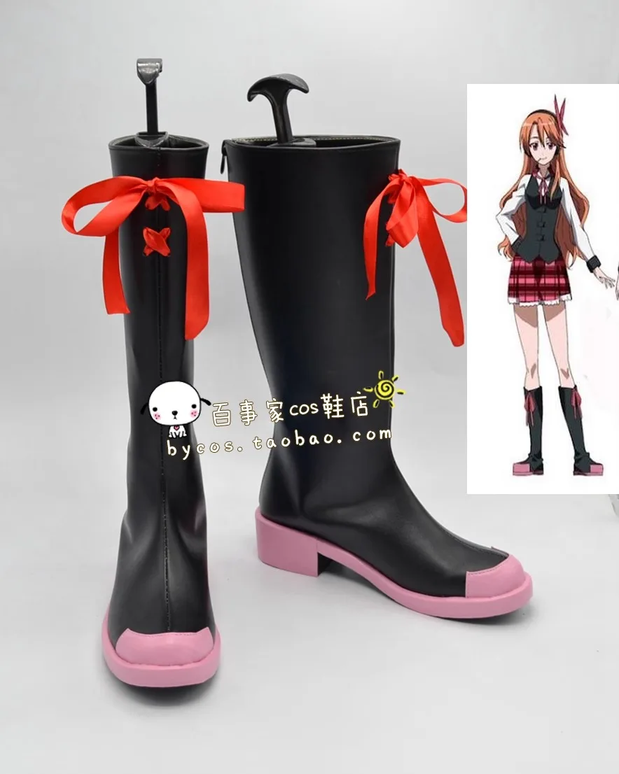 

JP Anime Akame Ga Kill Chelsea Косплей Костюм Обувь Сапоги из искусственной кожи ручной работы