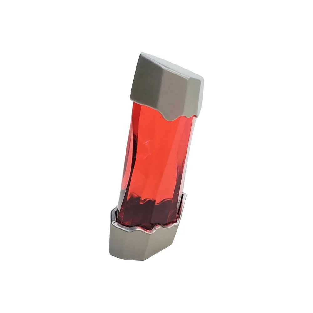

Red Energem Dino Crystal Synthetic Crystal Metal Cap Approx. 2.25" x 1" x .75"