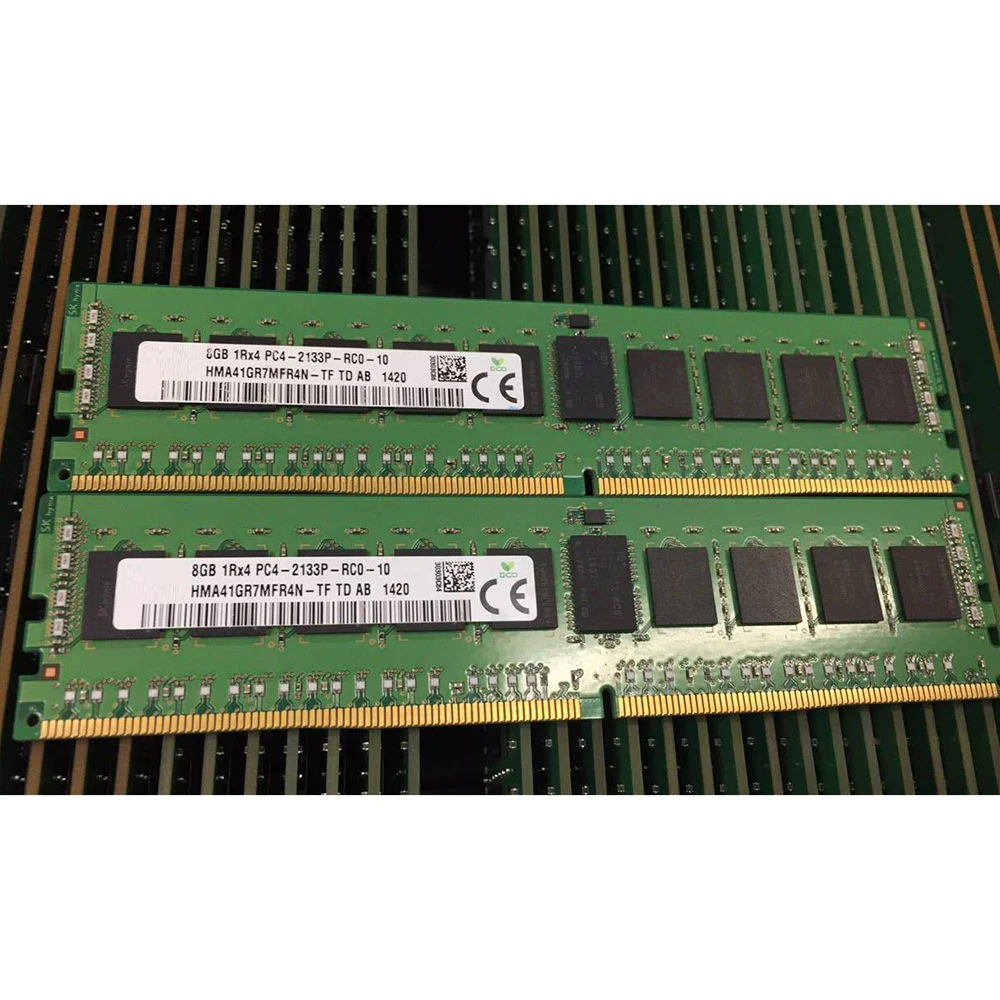 1 個の RAM 8G 1RX4 PC4-2133P ECC REG サーバーメモリ 8GB DDR4 2133 HMA41GR7MFR4N-TF