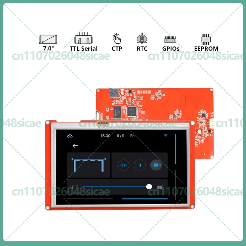 

NX8048P070-011C NX8048P070-011R 7,0-дюймовый сенсорный дисплей Nextion Intelligent Series HMI, емкостный/резистивный, без корпуса