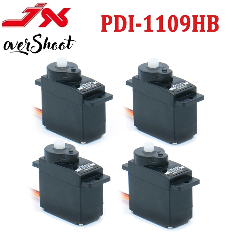 4PCS JX Servo PDI-1109HB 9g Kunststoff Getriebe Metall Core Motor Mini Digital Servo für RC Flugzeug Hubschrauber Auto boot Roboter