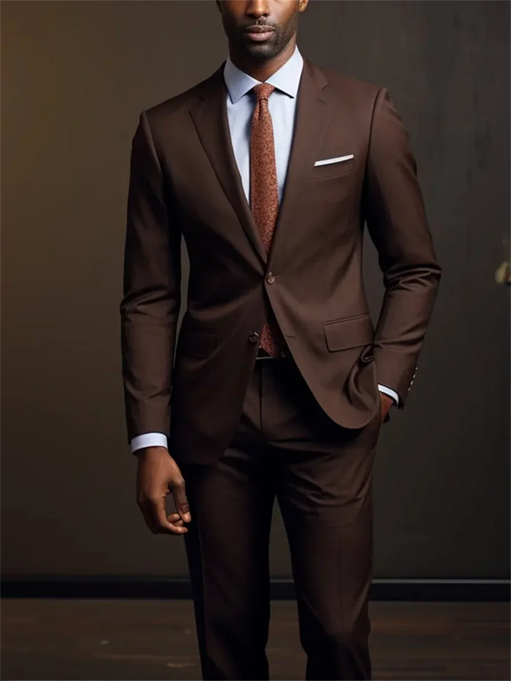 

2026 Dark Green Corduroy Double Breasted Suits For Man Evening Tailor-made Wedding suit Blazer 2 Pieces Male Slim Fit men Set