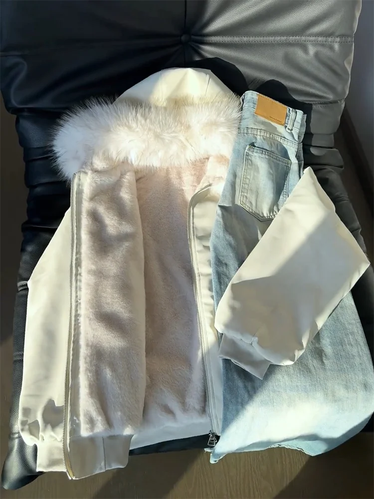 

Мужская зимняя утепленная куртка из искусственной кожи с флисовой подкладкой, с капюшоном, теплая, молодежная, повседневная, с длинными рукавами, на молнии