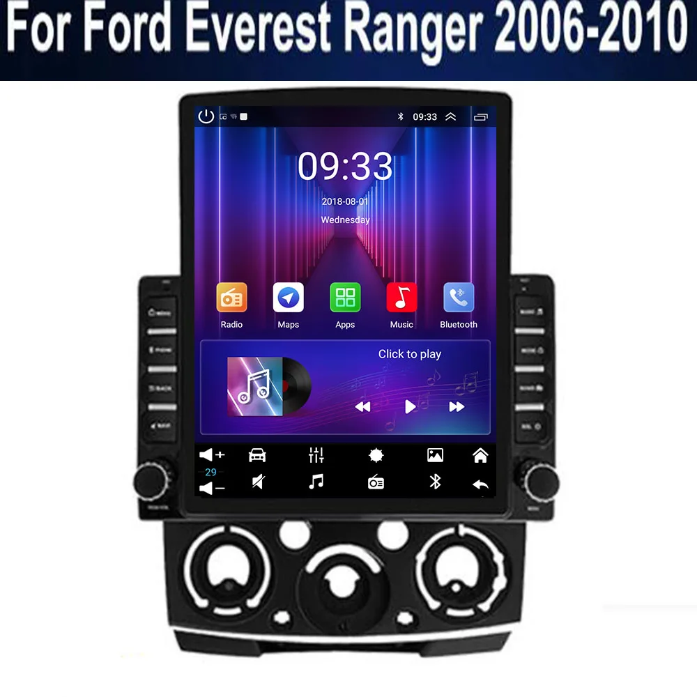 Android16 For Ford Ranger 2 Everest 2 For Mazda BT-50 J97M 2006 - 2011 Car Radio Multimidia Video Player Navigation GPS Auto DVD