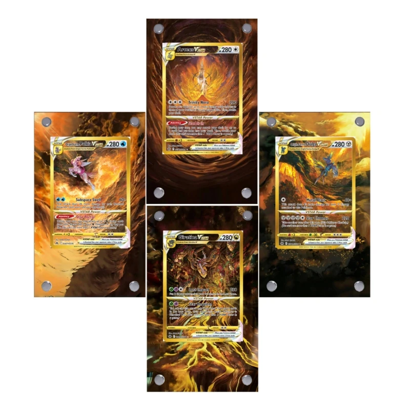 Arceus Dialga Palkia Giratina акриловая расширенная картина застрявшие кирпичи аниме классика игровая коллекция карточный стенд