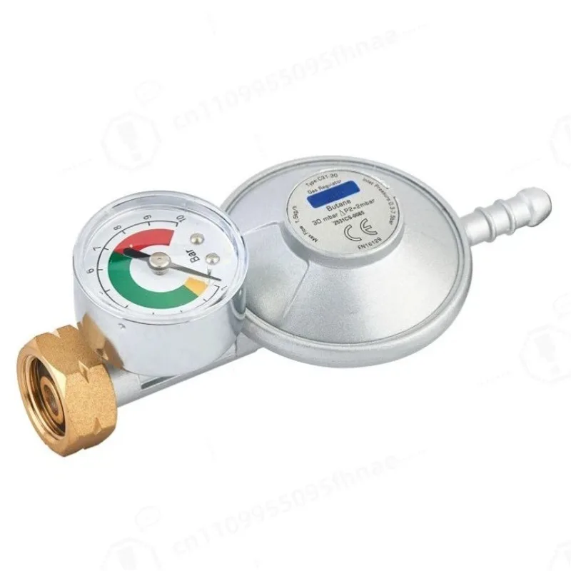 30mbar Low Pressure Reducing Valve With Pressure Gauge, For Russia Czech Republic Romania Kazakhstan Gas Equipment