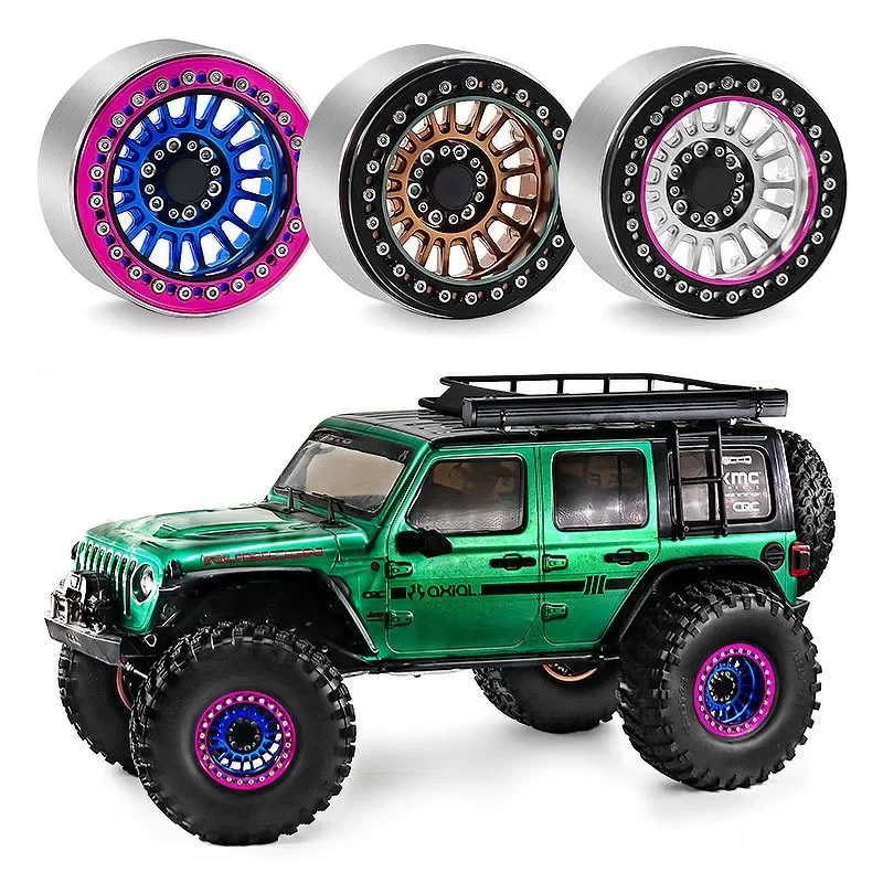 

2,2-дюймовый колесный диск для внедорожников 1/10 CROSS Easy Control TRX4 SCX10 H8H, алюминиевый сплав.