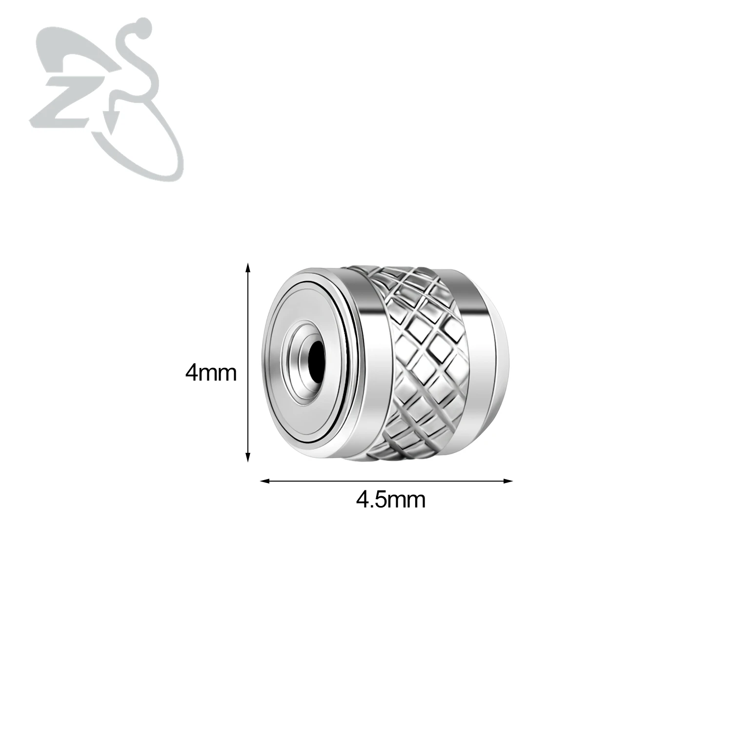 Gold Color Stainless Steel Earring Rubber Plug Ear Studs, 2-10pcs