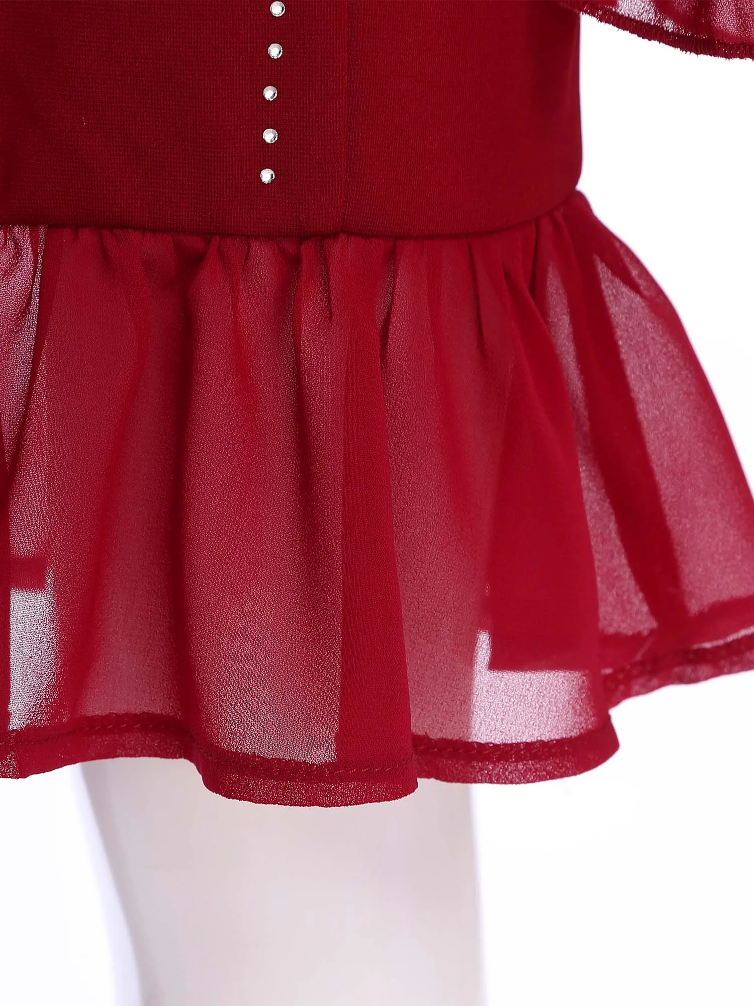 Elegant Long Sleeve Girls' Christmas Dresses with Belt Children Bowknot Festive Costume Party Dress Holiday Xmas Prom Gown