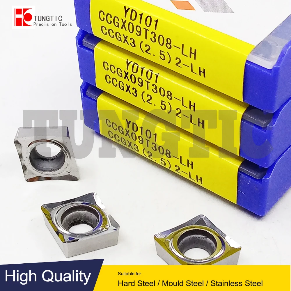 

CCGX09T308-LH YD101 CCGX3(2.5)2-LH Indexable Milling Inserts Carbide Cutter Tools For CNC CCGX 09T308-LH