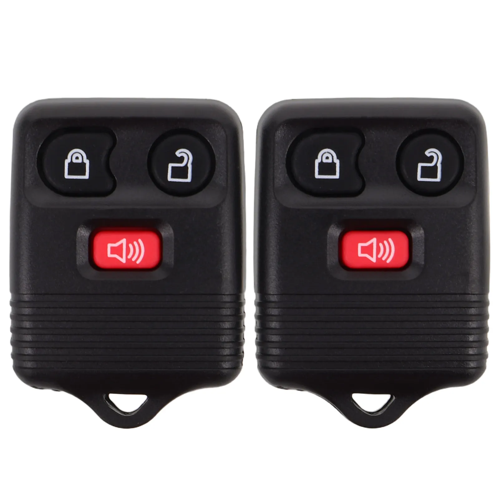 

2Pcs Car Remote Key Fob Replacement Plastic 3 Button Keyless Entry Transmitter Key Fob Compatible for Ford Keyless Entry Remote