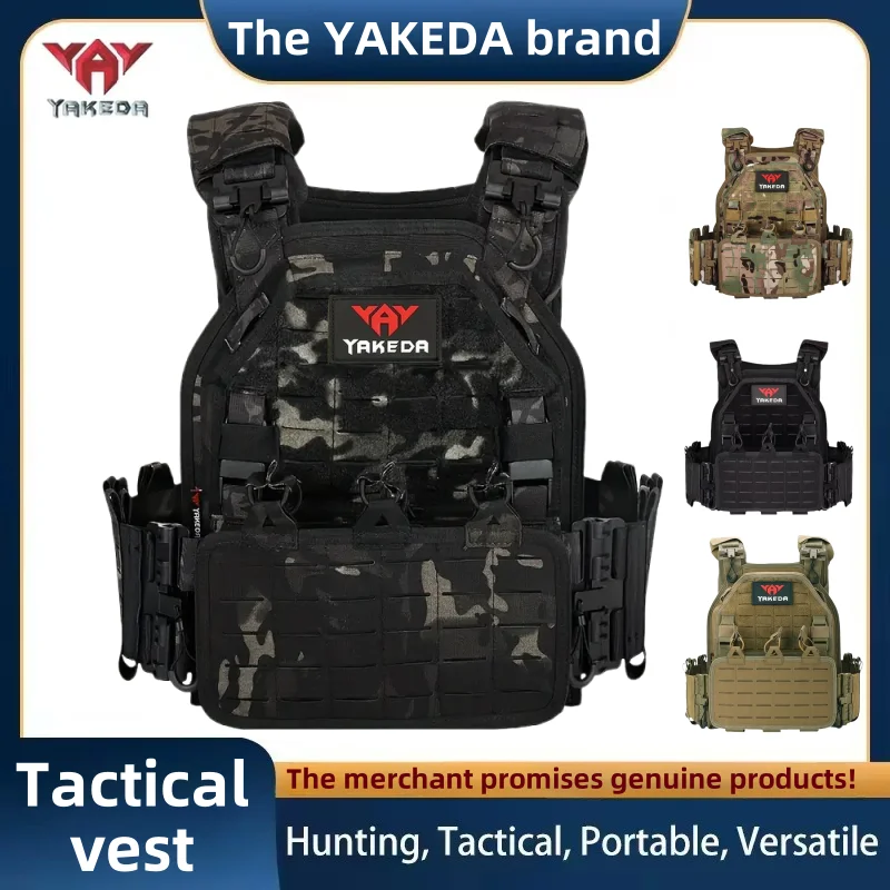 YAKEDA Tactical Vest 6094 Fast Detachable Light Laser Cut Outdoor