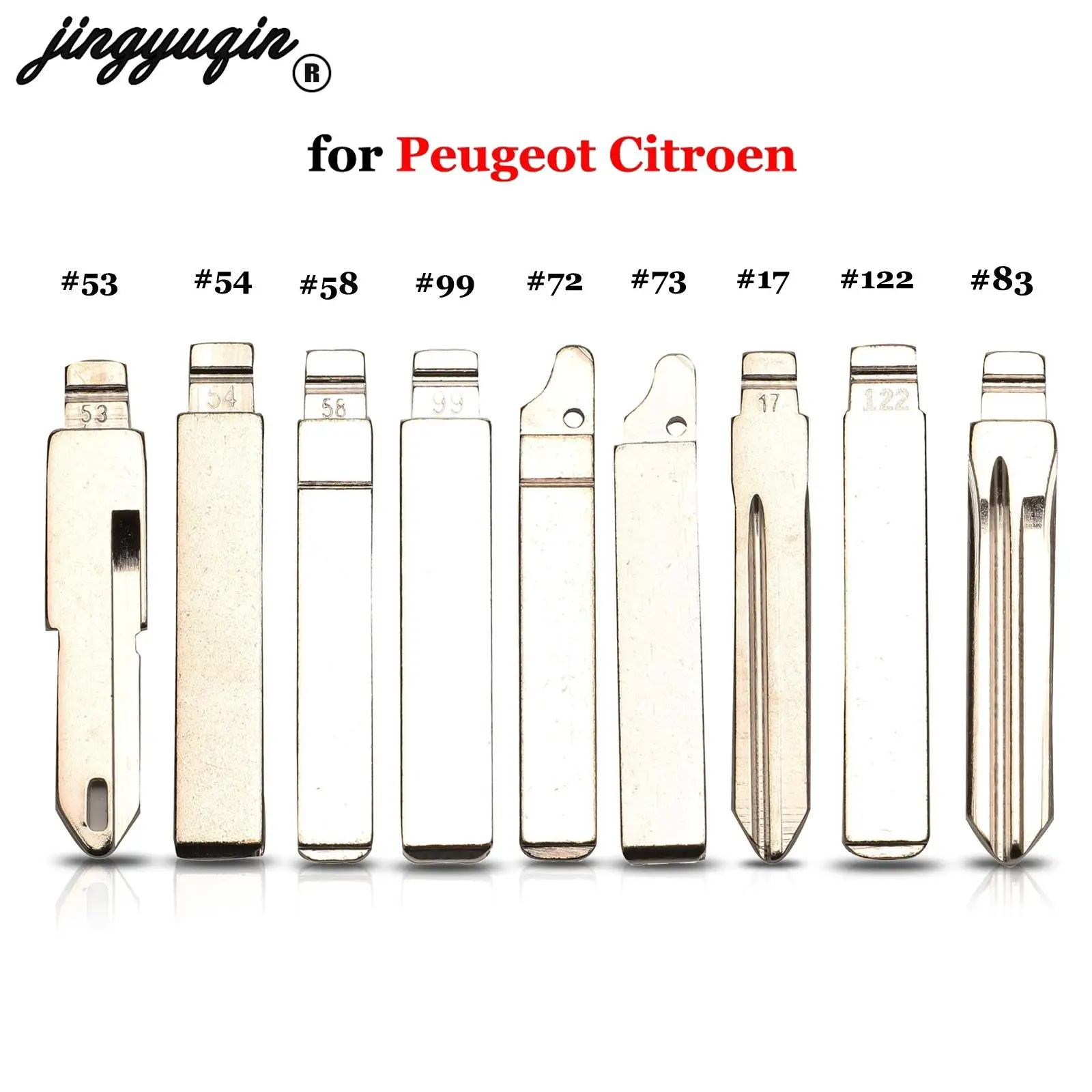 

jingyuqin VA2 HU83 SX9 No.17 #53 #54 #58 #72 #73 #83 # 99 #122 For Citroen C4L Triumph Peugeot 307 207 Flip Key Blank Blade