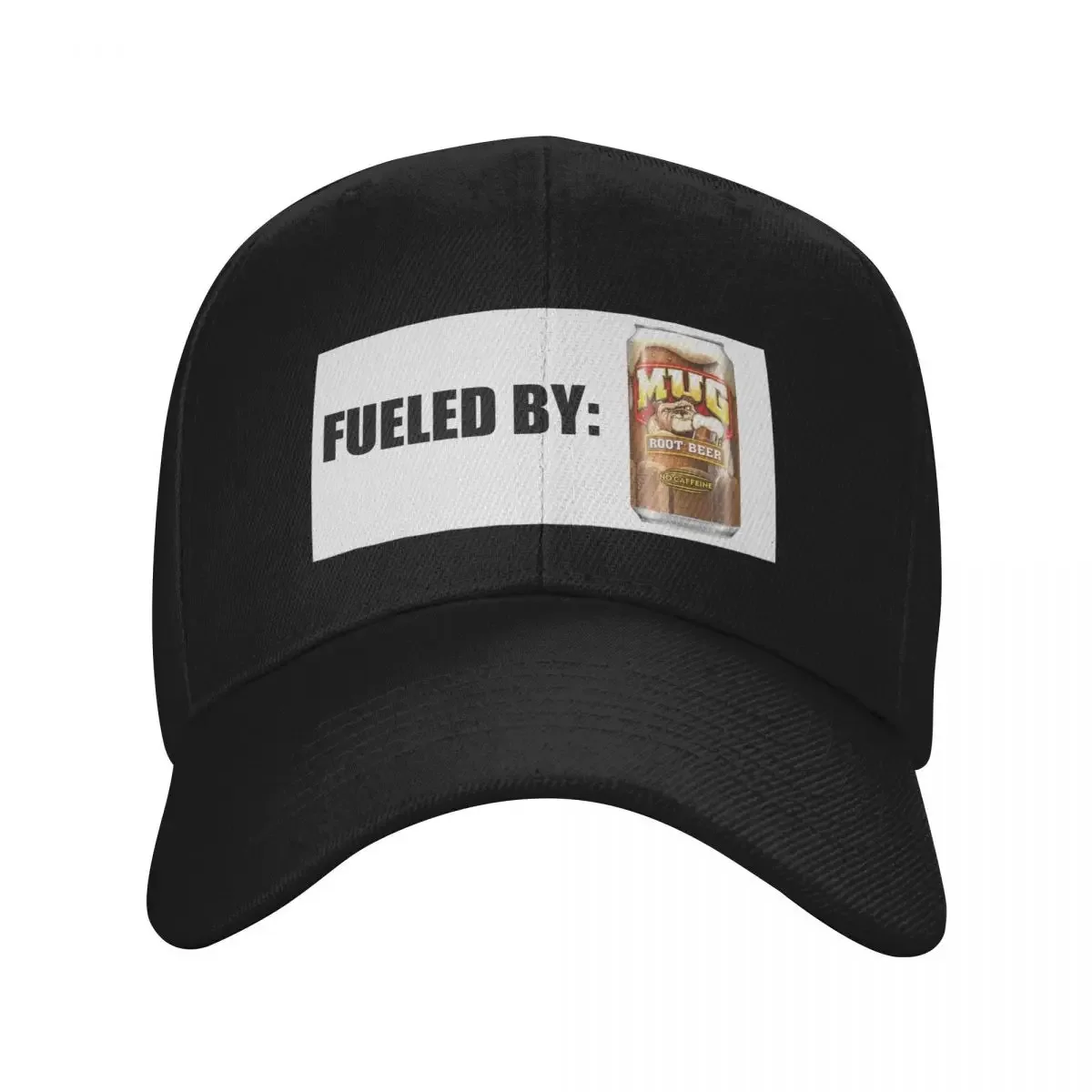 Fueled By MUG root beer Baseball Cap designer cap Rave Custom Cap Man Women's