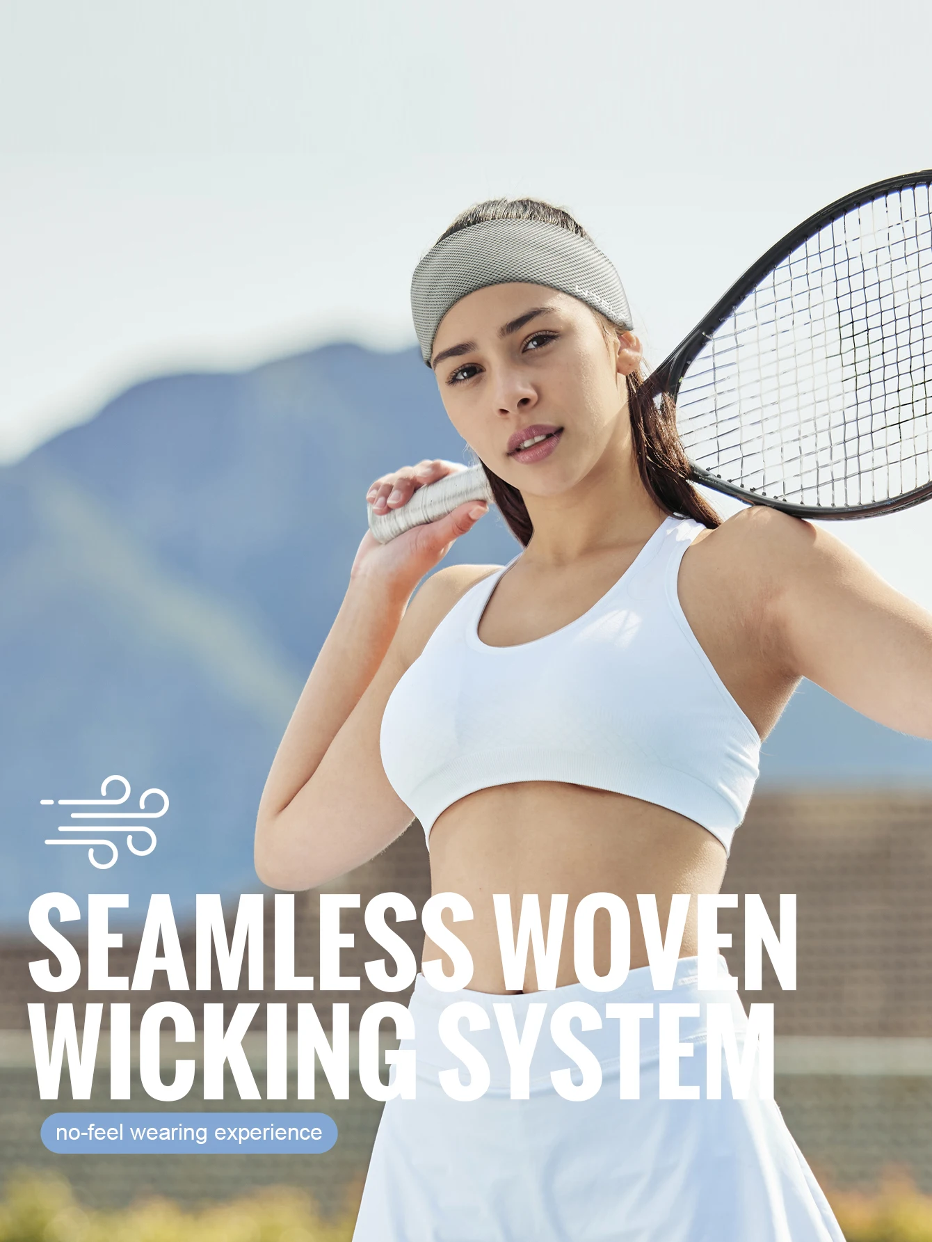 WRELS Sport-Stirnband, Schweißband, dehnbar, elastisch, für Fitness, Laufen, Yoga, Kopfbedeckung, schweißabsorbierend, atmungsaktiv, Jog-Stirnband – Detail 4